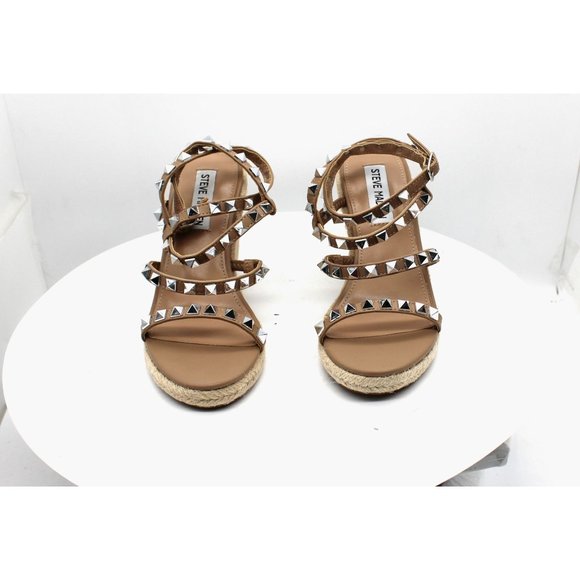 Steve Madden Women's Maici Studded Platform Wedge Espadrilles - Picture 3 of 10